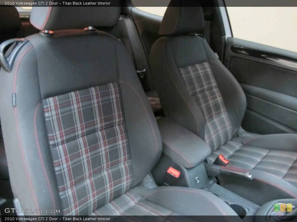 Titan Black Leather Interior Front Seat for the 2010 Volkswagen GTI 2 Door #92023076