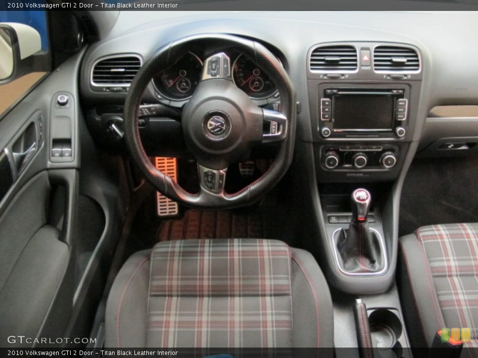 Titan Black Leather Interior Dashboard for the 2010 Volkswagen GTI 2 Door #92023091