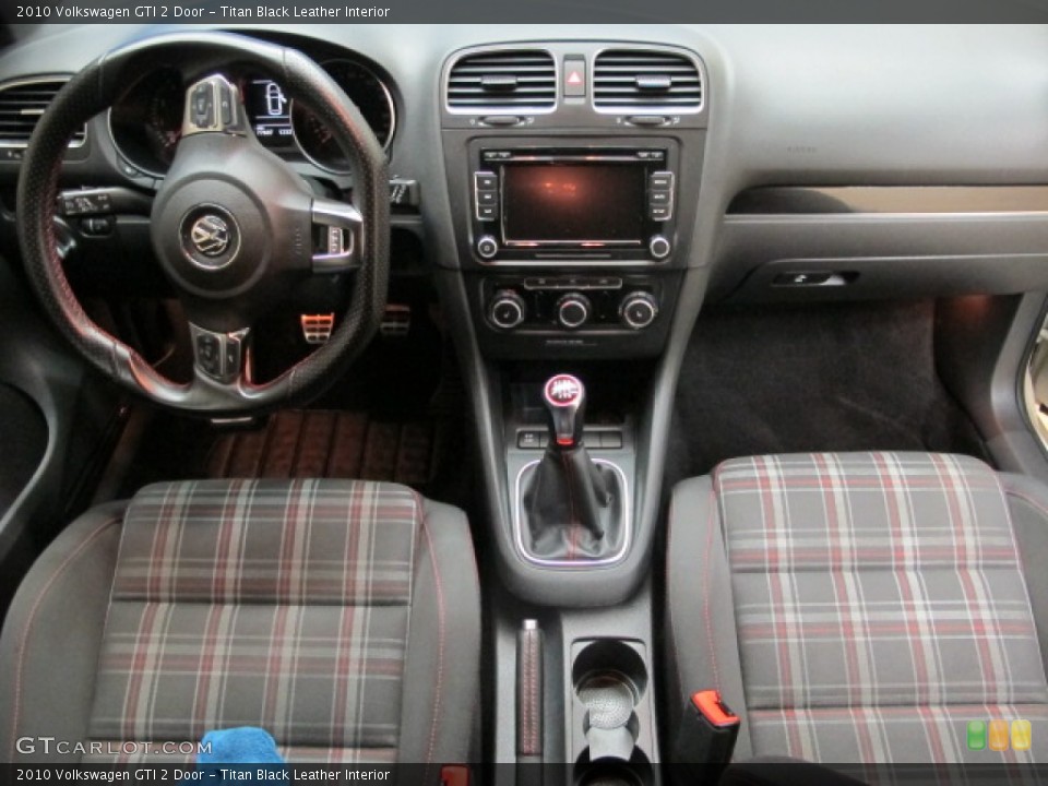 Titan Black Leather Interior Dashboard for the 2010 Volkswagen GTI 2 Door #92023106