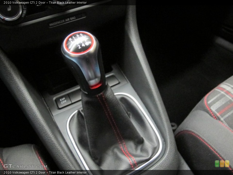Titan Black Leather Interior Transmission for the 2010 Volkswagen GTI 2 Door #92023151
