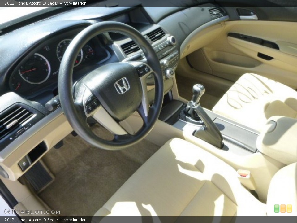 Ivory Interior Prime Interior for the 2012 Honda Accord LX Sedan #92023652