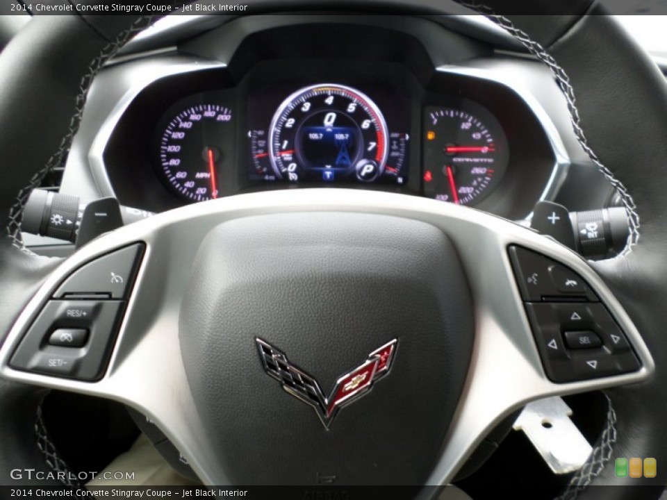 Jet Black Interior Controls for the 2014 Chevrolet Corvette Stingray Coupe #92028230
