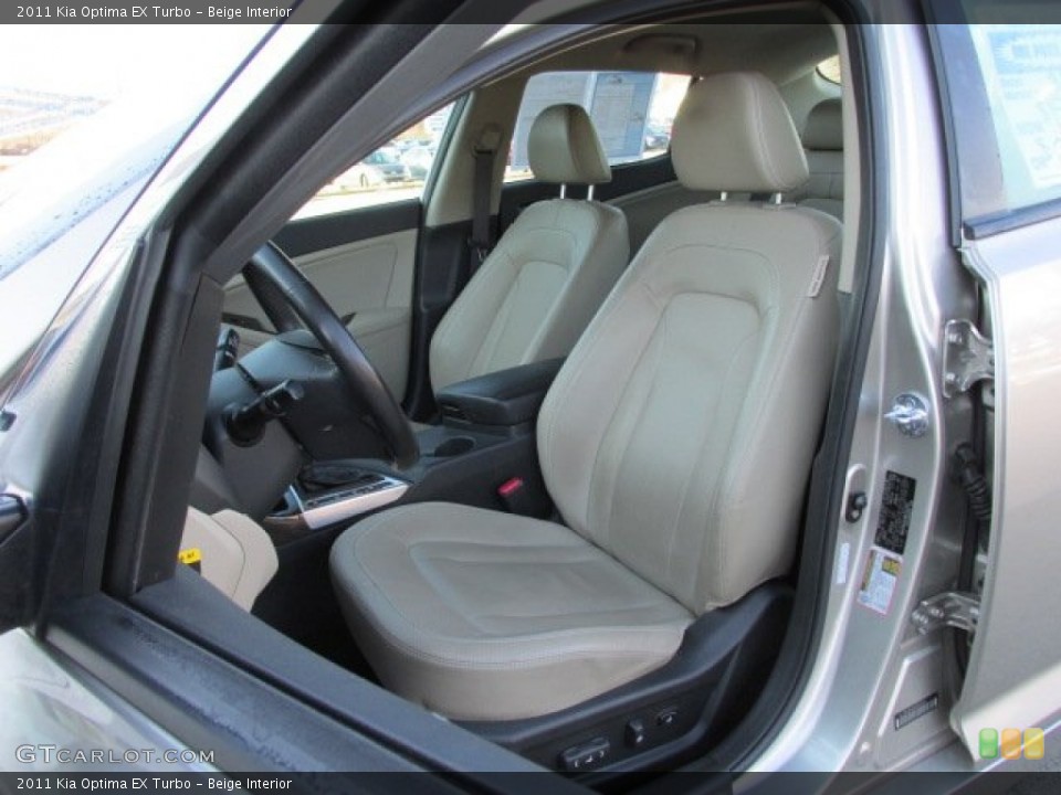 Beige Interior Front Seat for the 2011 Kia Optima EX Turbo #92028503