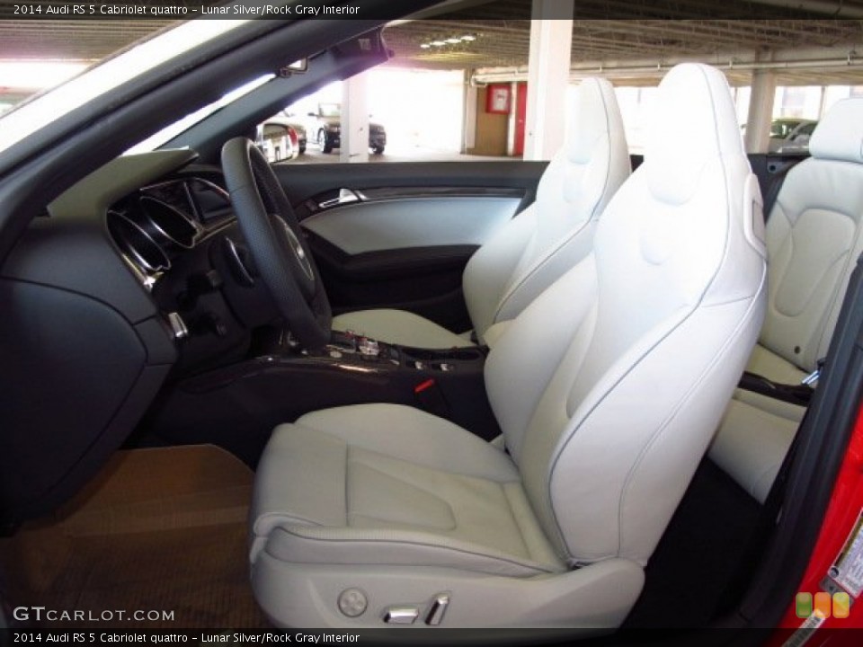 Lunar Silver/Rock Gray Interior Front Seat for the 2014 Audi RS 5 Cabriolet quattro #92034851