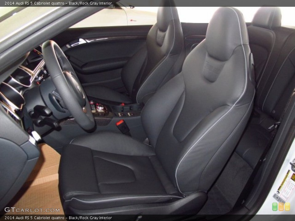 Black/Rock Gray Interior Front Seat for the 2014 Audi RS 5 Cabriolet quattro #92035133