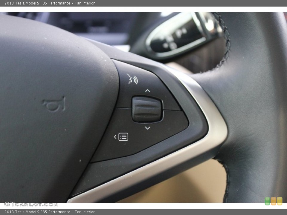 Tan Interior Controls for the 2013 Tesla Model S P85 Performance #92041598