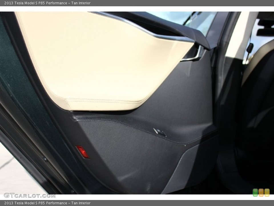 Tan Interior Door Panel for the 2013 Tesla Model S P85 Performance #92041646