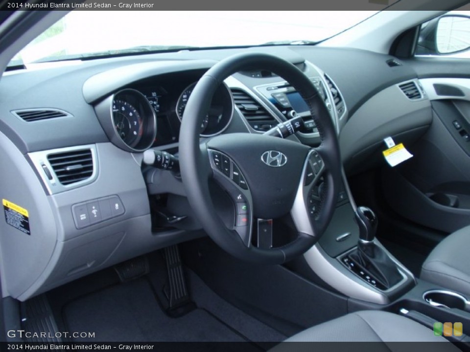 Gray Interior Photo for the 2014 Hyundai Elantra Limited Sedan #92043020