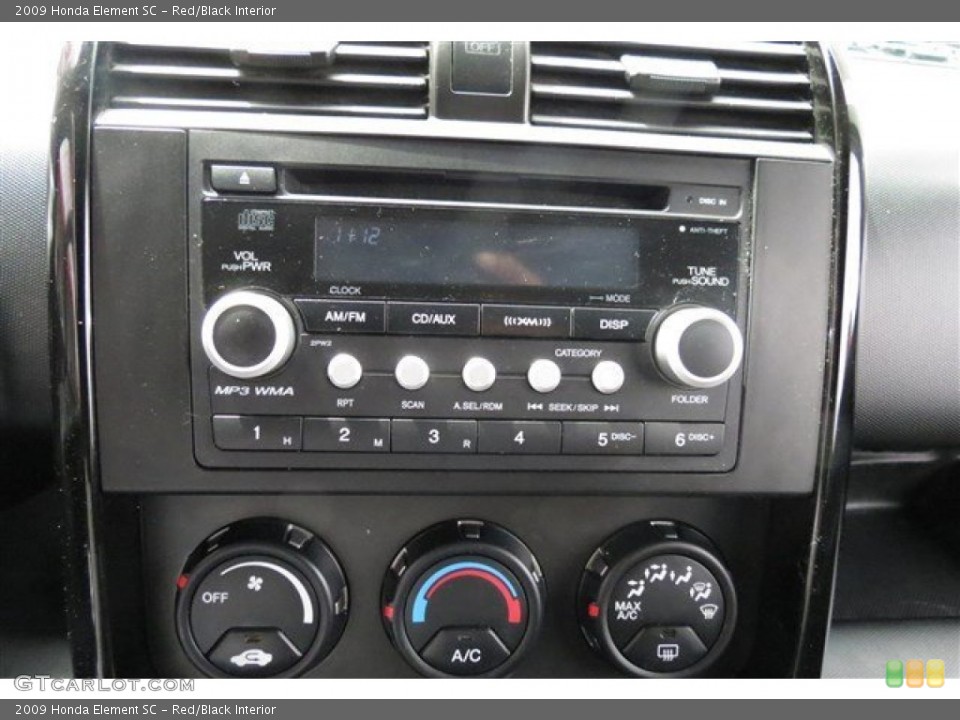 Red/Black Interior Audio System for the 2009 Honda Element SC #92043797