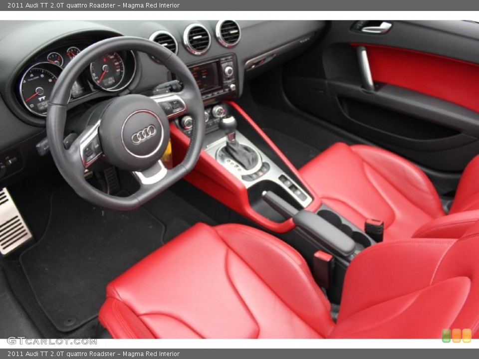 Magma Red 2011 Audi TT Interiors