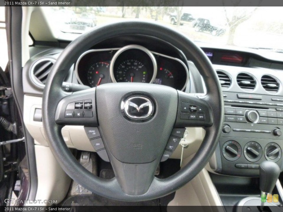 Sand Interior Steering Wheel for the 2011 Mazda CX-7 i SV #92047085