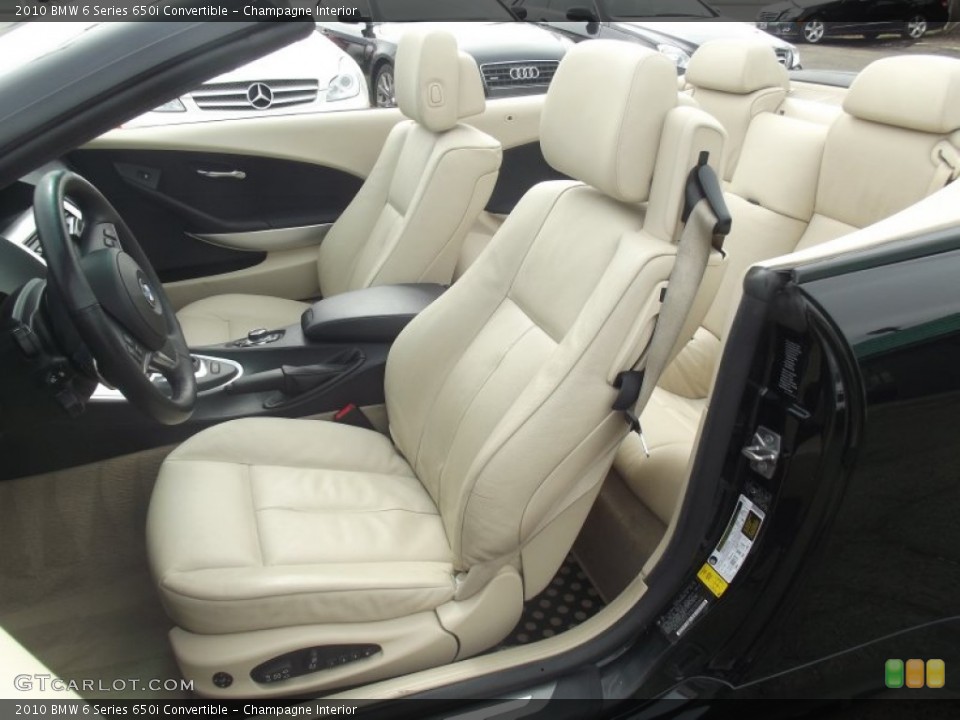 Champagne Interior Photo for the 2010 BMW 6 Series 650i Convertible #92050035