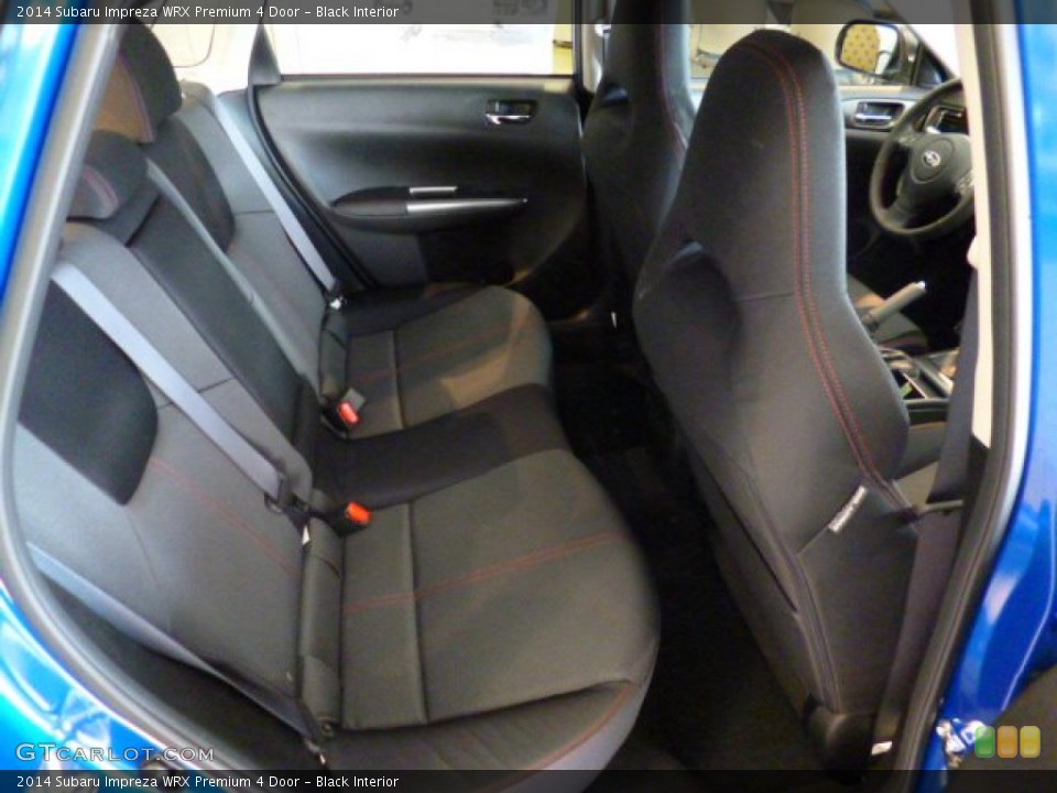 Black Interior Rear Seat for the 2014 Subaru Impreza WRX Premium 4 Door #92054589
