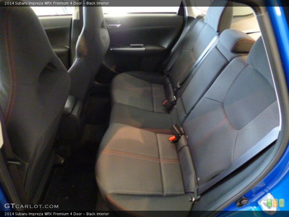 Black Interior Rear Seat for the 2014 Subaru Impreza WRX Premium 4 Door #92054612