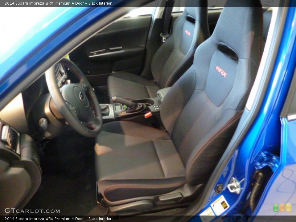 Black Interior Front Seat for the 2014 Subaru Impreza WRX Premium 4 Door #92054654