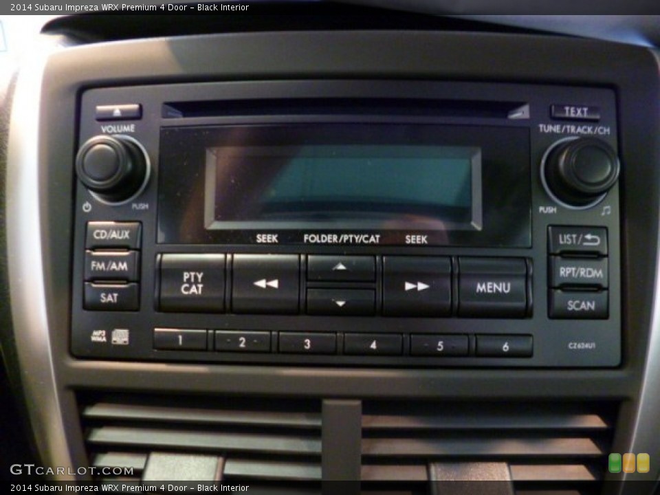 Black Interior Audio System for the 2014 Subaru Impreza WRX Premium 4 Door #92054744