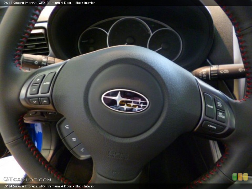 Black Interior Steering Wheel for the 2014 Subaru Impreza WRX Premium 4 Door #92054762