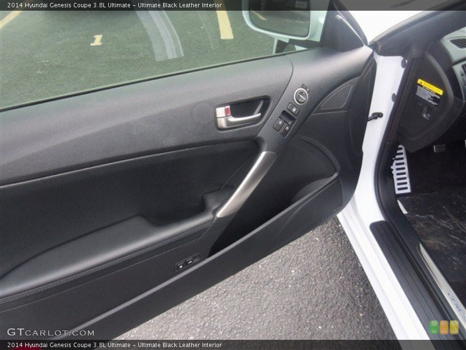 Ultimate Black Leather Interior Door Panel for the 2014 Hyundai Genesis Coupe 3.8L Ultimate #92055089
