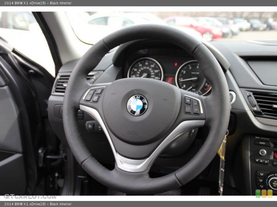Black Interior Steering Wheel for the 2014 BMW X1 xDrive28i #92059170