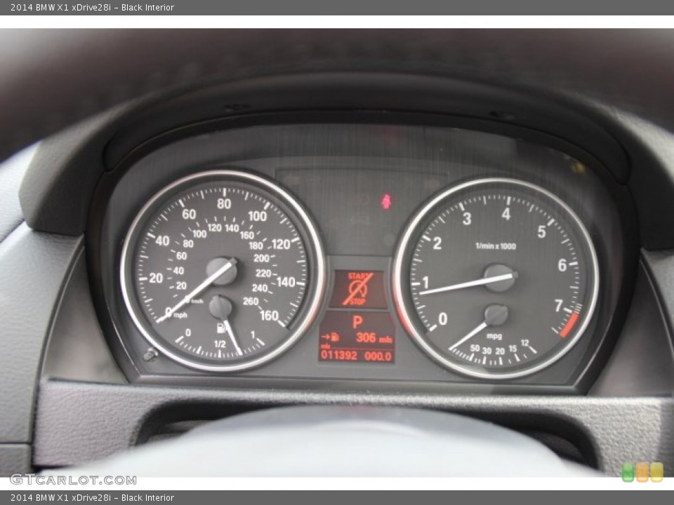 Black Interior Gauges for the 2014 BMW X1 xDrive28i #92059235