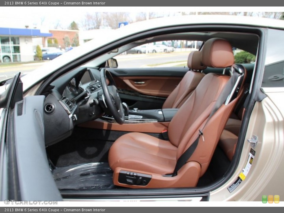 Cinnamon Brown Interior Front Seat for the 2013 BMW 6 Series 640i Coupe #92060507