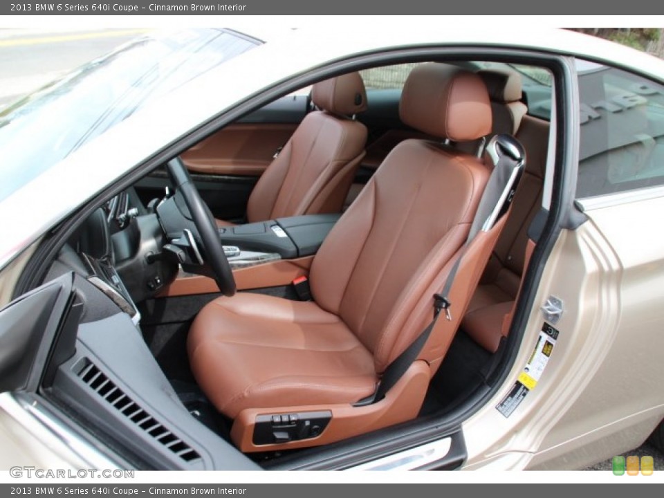Cinnamon Brown Interior Front Seat for the 2013 BMW 6 Series 640i Coupe #92060528