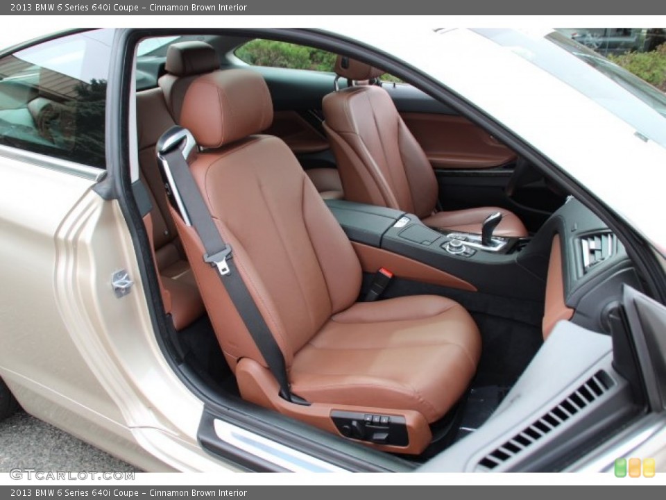Cinnamon Brown Interior Front Seat for the 2013 BMW 6 Series 640i Coupe #92060804