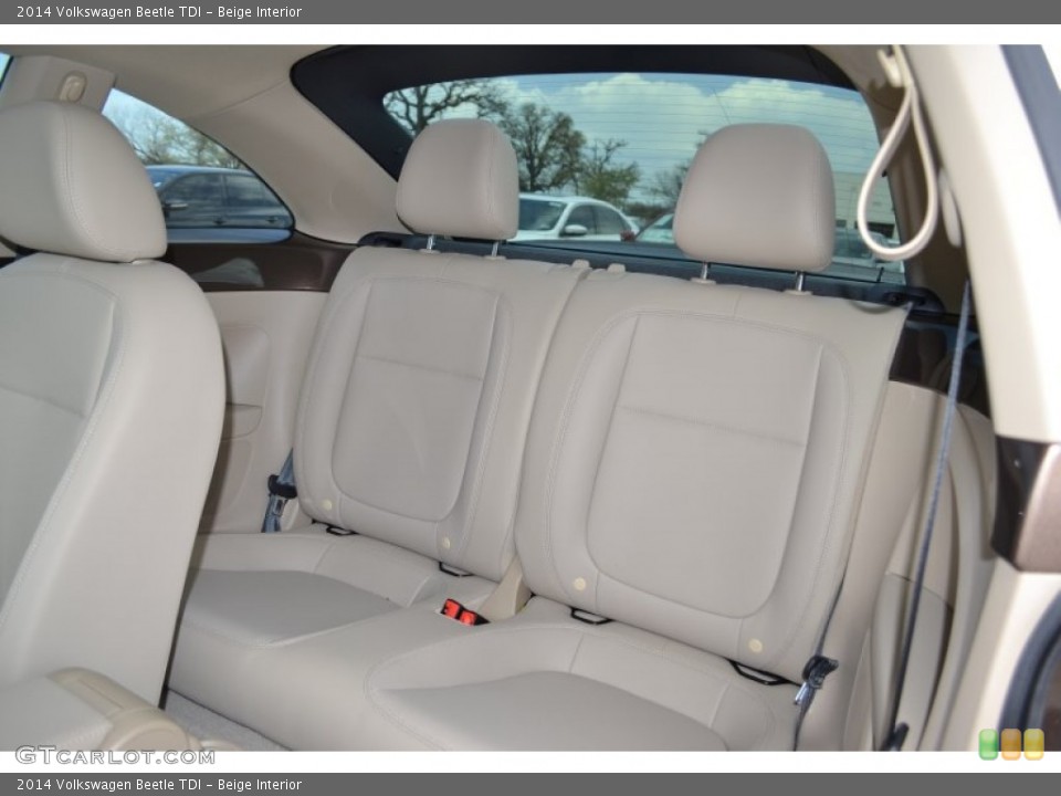 Beige Interior Rear Seat for the 2014 Volkswagen Beetle TDI #92063966