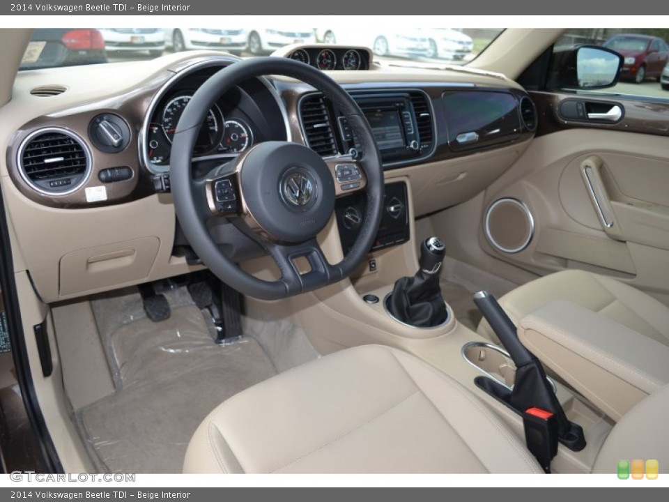 Beige Interior Prime Interior for the 2014 Volkswagen Beetle TDI #92063993