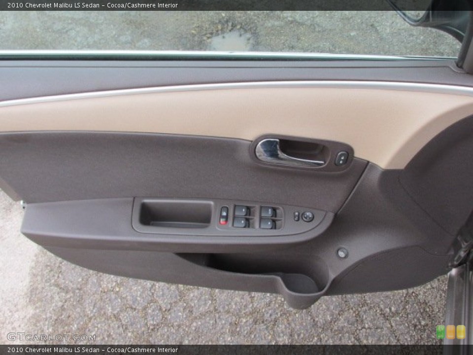 Cocoa/Cashmere Interior Door Panel for the 2010 Chevrolet Malibu LS Sedan #92067155