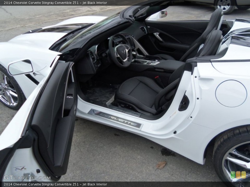 Jet Black Interior Front Seat for the 2014 Chevrolet Corvette Stingray Convertible Z51 #92069816