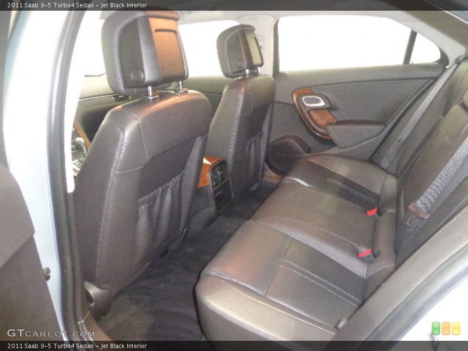 Jet Black Interior Rear Seat for the 2011 Saab 9-5 Turbo4 Sedan #92070245