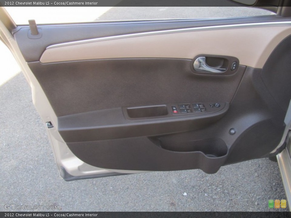 Cocoa/Cashmere Interior Door Panel for the 2012 Chevrolet Malibu LS #92071757