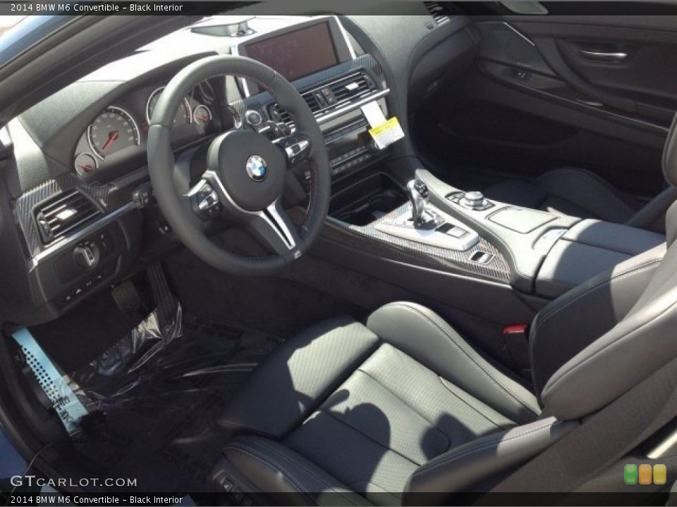 Black Interior Photo for the 2014 BMW M6 Convertible #92080244