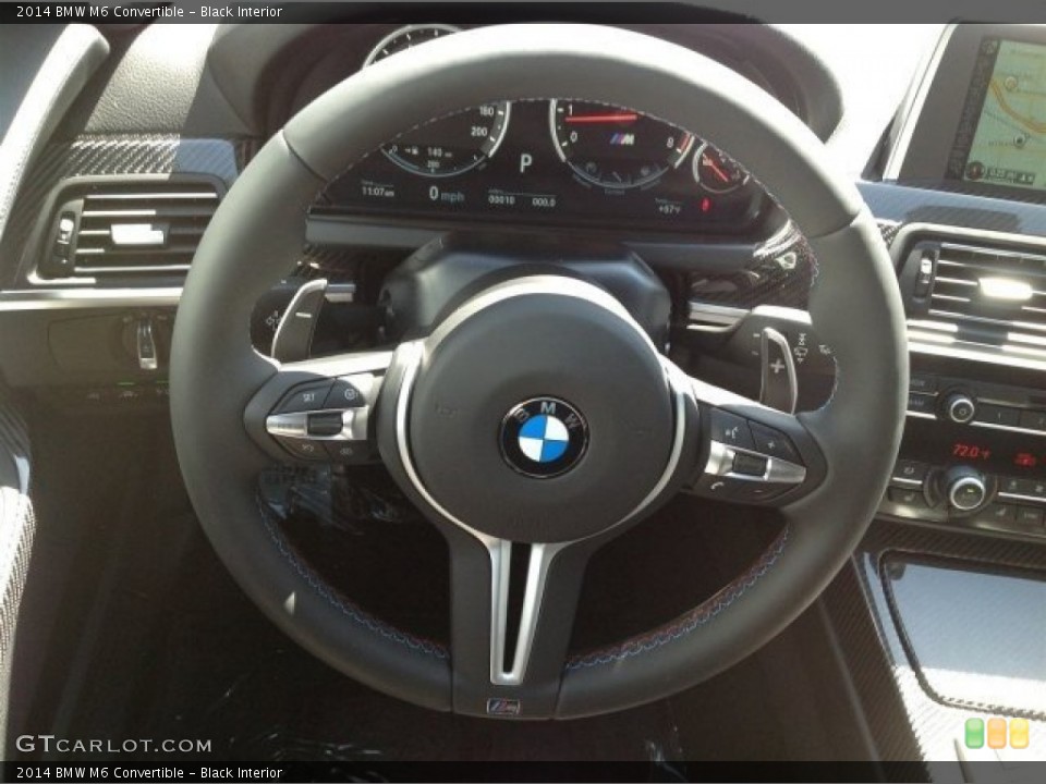 Black Interior Steering Wheel for the 2014 BMW M6 Convertible #92080295