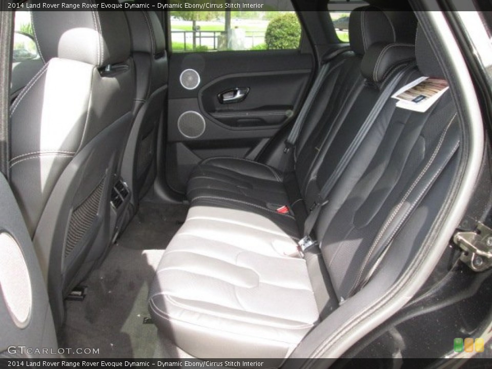 Dynamic Ebony/Cirrus Stitch Interior Rear Seat for the 2014 Land Rover Range Rover Evoque Dynamic #92082368