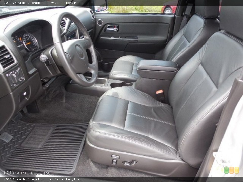 Ebony Interior Front Seat for the 2011 Chevrolet Colorado LT Crew Cab #92085389