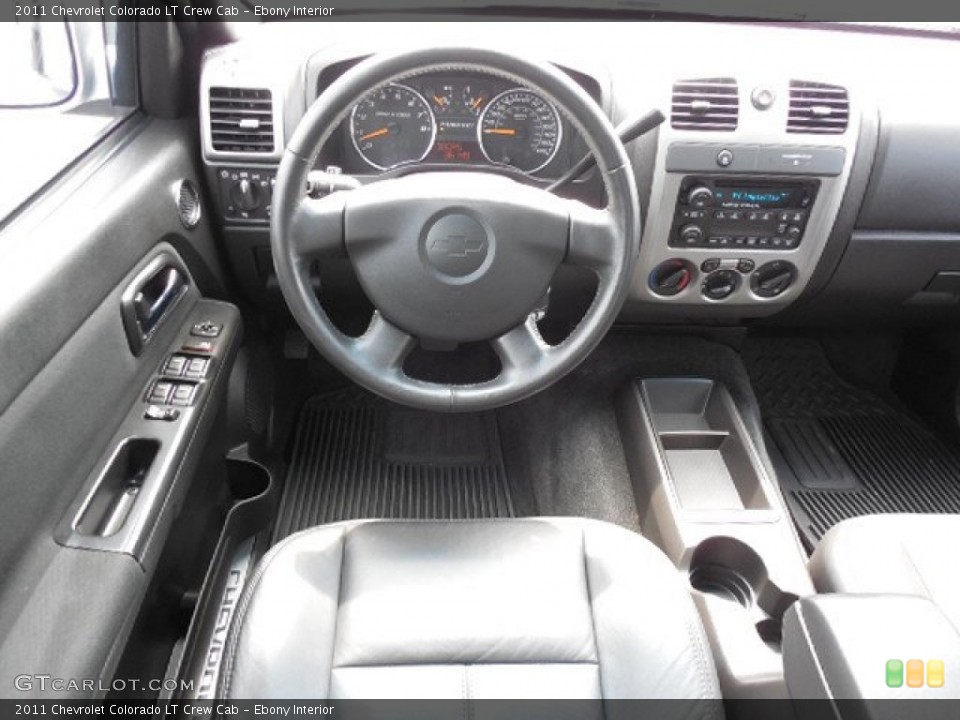 Ebony Interior Dashboard for the 2011 Chevrolet Colorado LT Crew Cab #92085410
