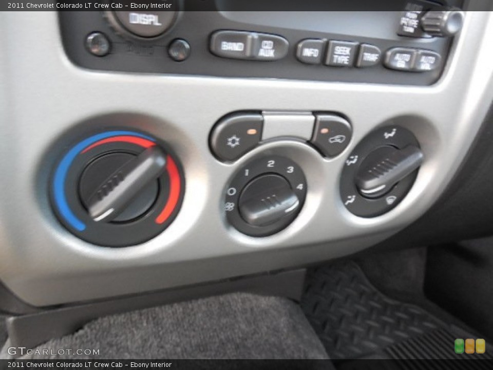 Ebony Interior Controls for the 2011 Chevrolet Colorado LT Crew Cab #92085551