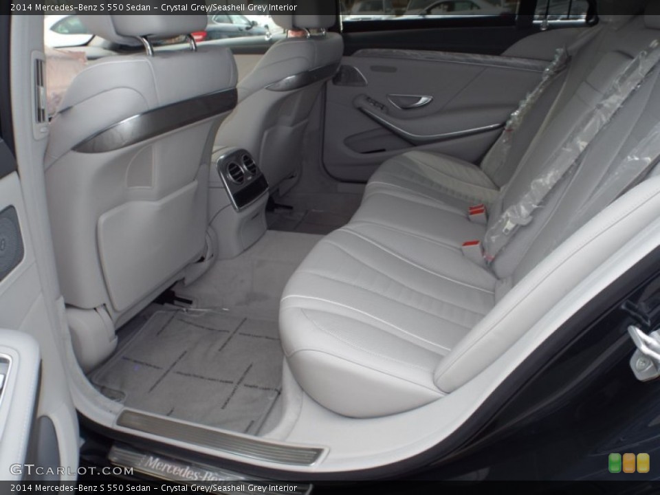 Crystal Grey/Seashell Grey Interior Rear Seat for the 2014 Mercedes-Benz S 550 Sedan #92092373