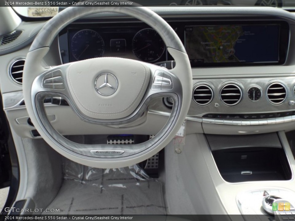 Crystal Grey/Seashell Grey Interior Dashboard for the 2014 Mercedes-Benz S 550 Sedan #92092391