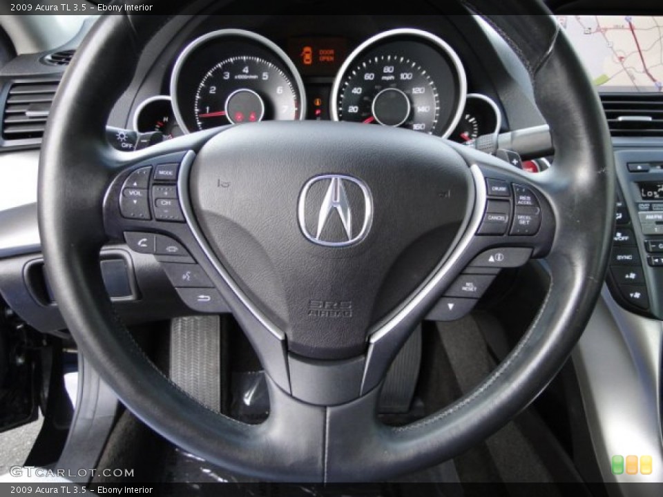 Ebony Interior Steering Wheel for the 2009 Acura TL 3.5 #92099684