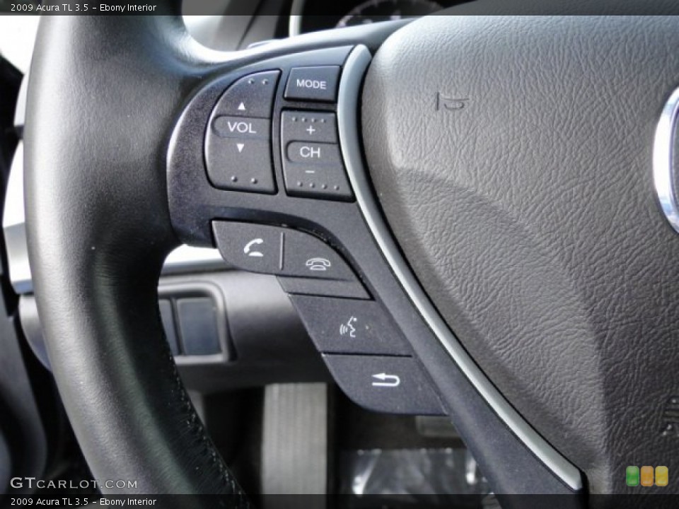 Ebony Interior Controls for the 2009 Acura TL 3.5 #92099983