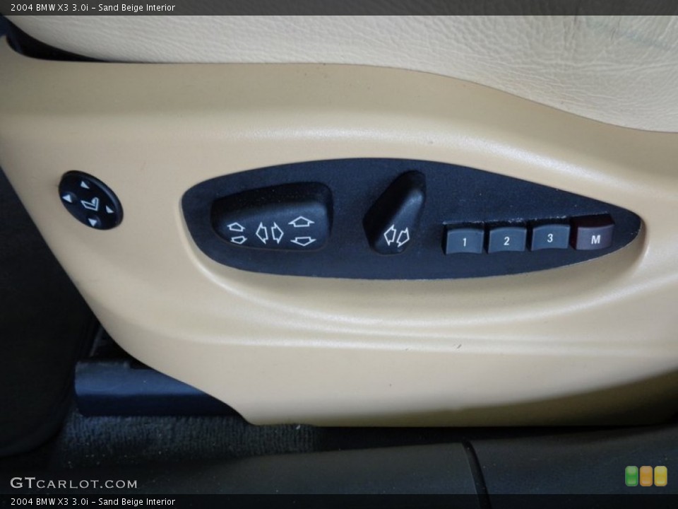 Sand Beige Interior Controls for the 2004 BMW X3 3.0i #92104289