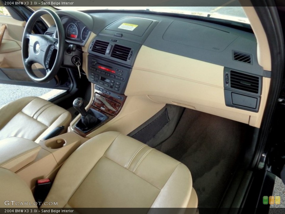 Sand Beige Interior Dashboard for the 2004 BMW X3 3.0i #92104820