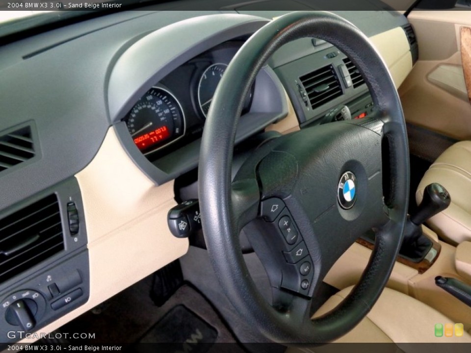 Sand Beige Interior Steering Wheel for the 2004 BMW X3 3.0i #92105294