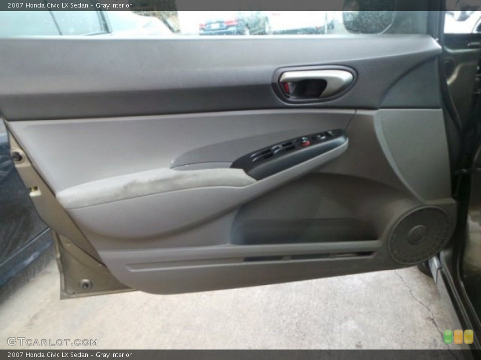 Gray Interior Door Panel for the 2007 Honda Civic LX Sedan #92105372