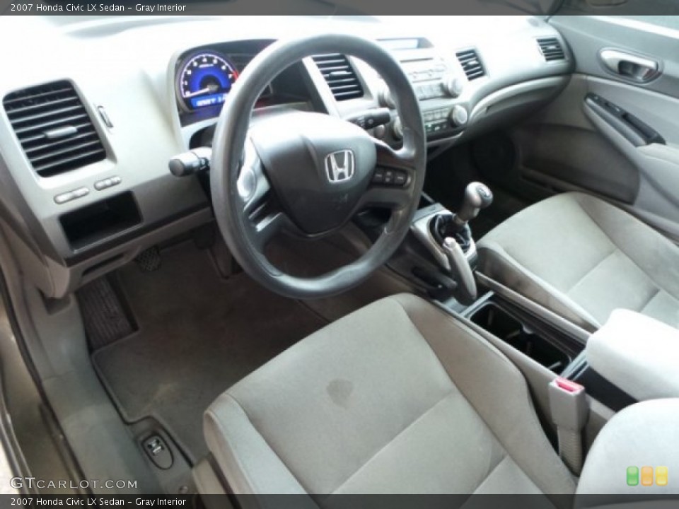 Gray Interior Photo for the 2007 Honda Civic LX Sedan #92105393