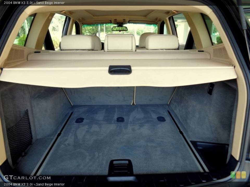 Sand Beige Interior Trunk for the 2004 BMW X3 3.0i #92105618