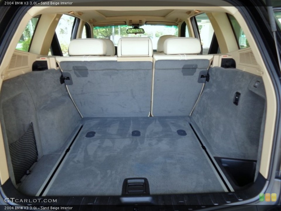 Sand Beige Interior Trunk for the 2004 BMW X3 3.0i #92105642